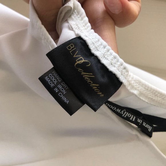 BLVD Collection White Ruffle Halter Top Dress Smal - Picture 3 of 3